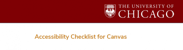Canvas Accessibility Checklist